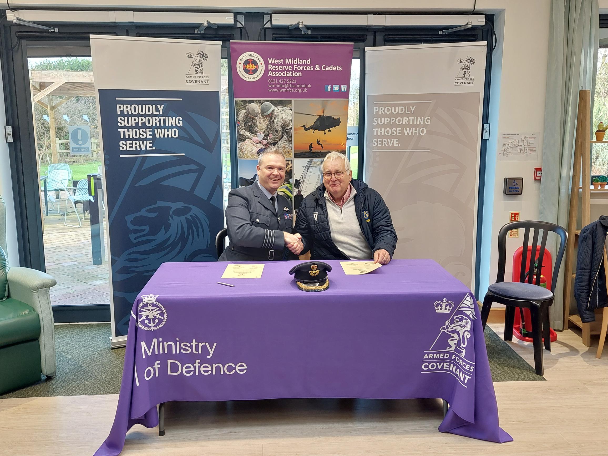 Cricket Shropshire signs up to Armed Services Covenant