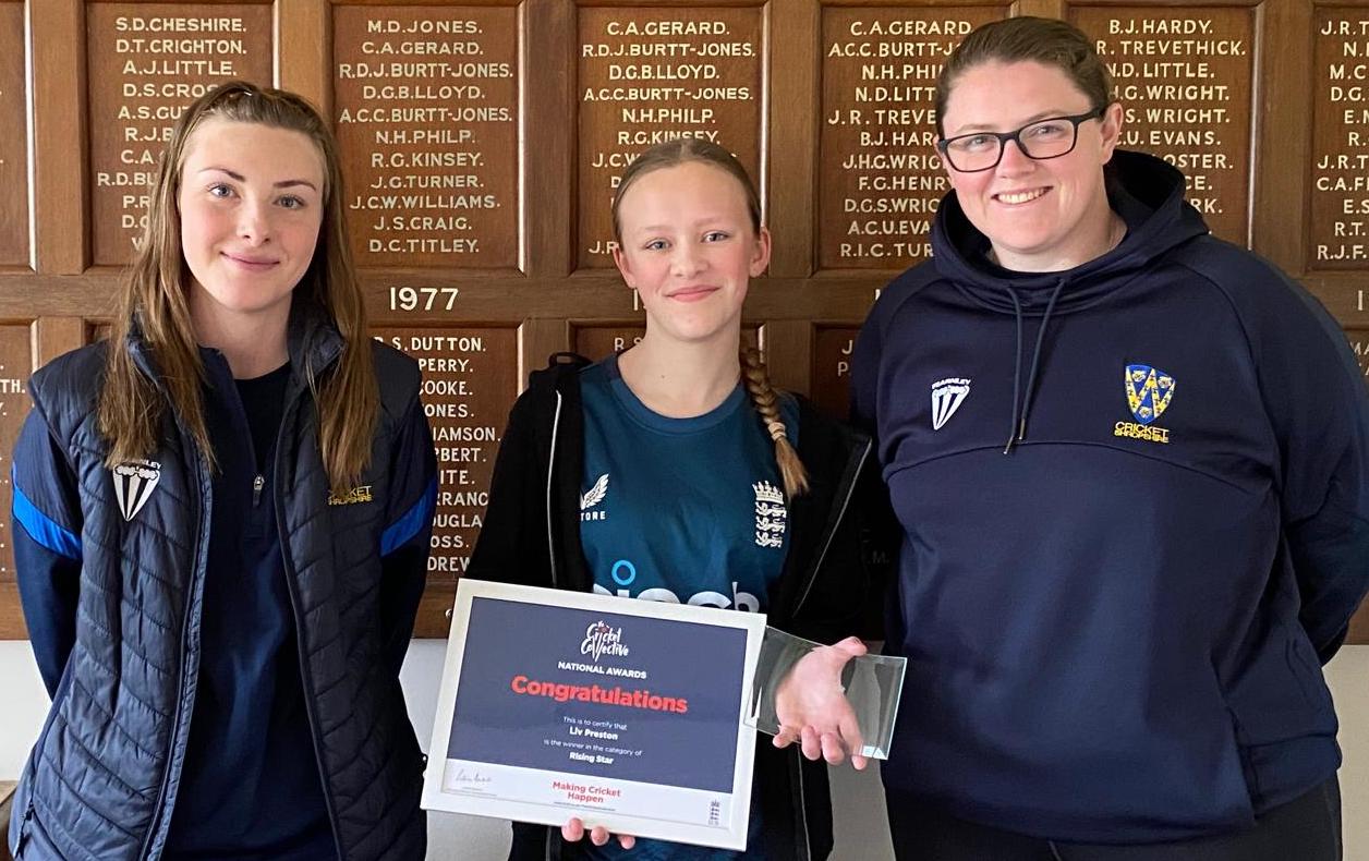 Liv and Holly receive ECB awards