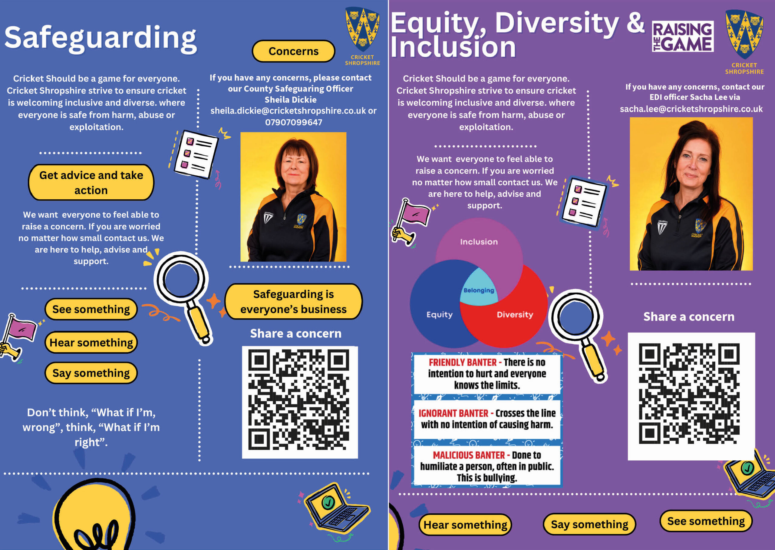 EDI/Safeguarding posters sent to clubs