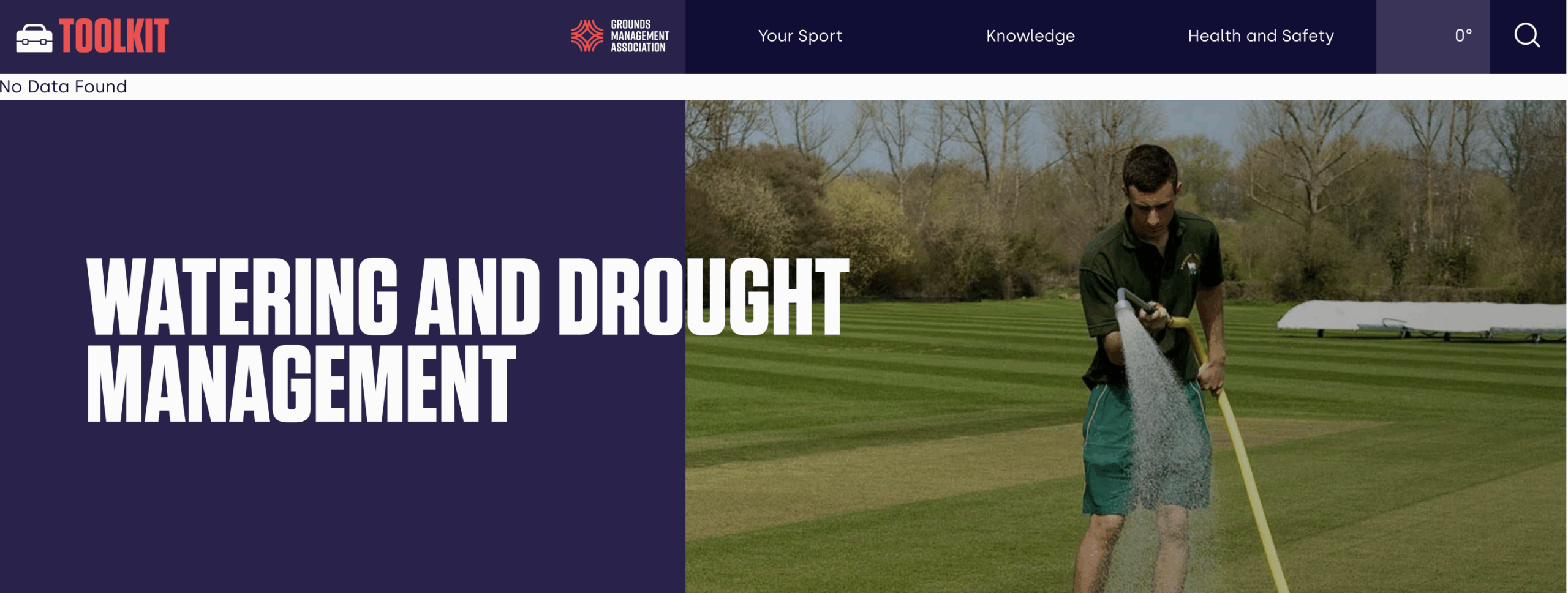 Watering and drought management advice from GMA