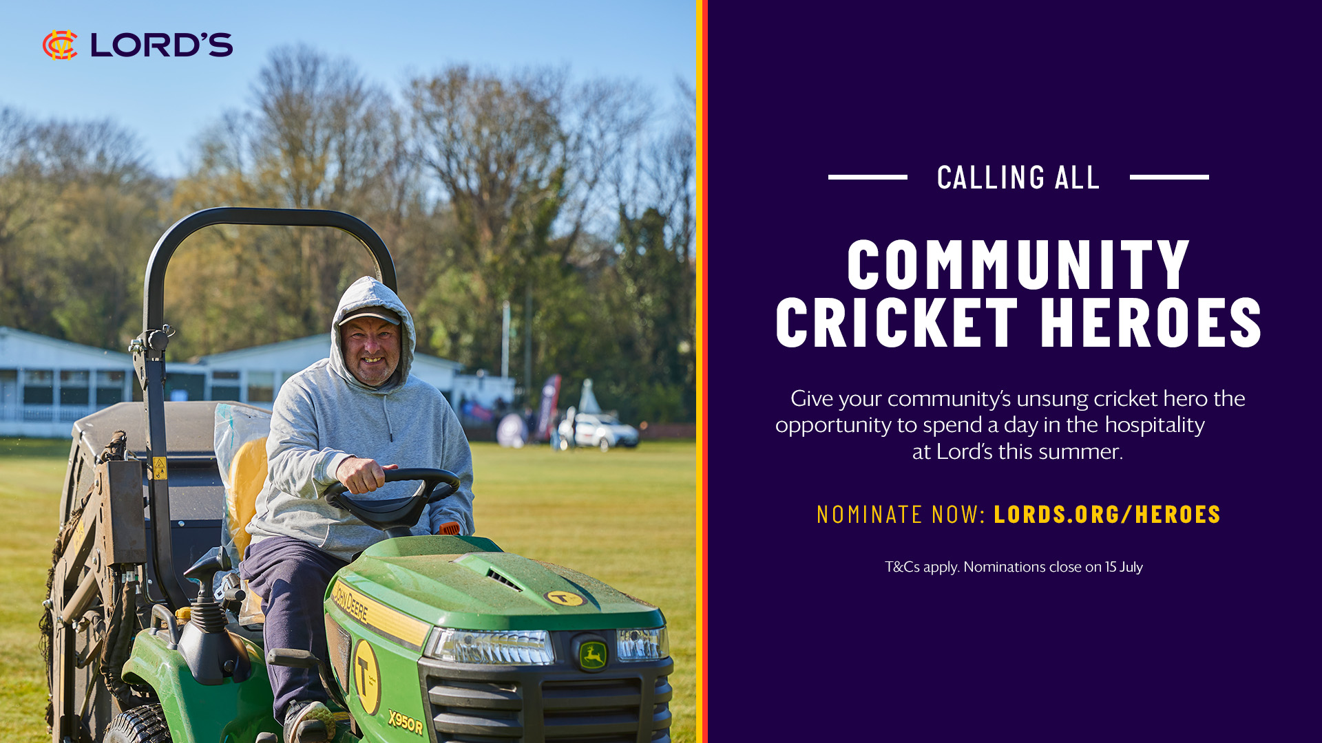 MCC Community Cricket Heroes Campaign launched for 2026